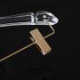 Factory direct sale crystal transparent clothing hanger acrylic transparent color hanger with clip can be customized Factory direct sale crystal transparent clothing hanger acrylic transparent color hanger with clip can be customized