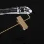 Factory direct sale crystal transparent clothing hanger acrylic transparent color hanger with clip can be customized