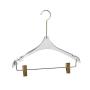 Factory direct sale crystal transparent clothing hanger acrylic transparent color hanger with clip can be customized Factory direct sale crystal transparent clothing hanger acrylic transparent color hanger with clip can be customized