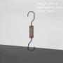 Factory custom multi-purpose transparent black S-shaped hook crystal S hook creative hanger bedroom double-headed clothes hook