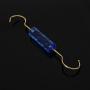 Factory wholesale custom acrylic hanger blue crystal transparent double head transparent crystal jewelry display rack hanger
