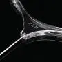 Transparent acrylic crystal hanger plexiglass display stand high-end clothing hanger crystal transparent clothing support Transparent acrylic crystal hanger plexiglass display stand high-end clothing hanger crystal transparent clothing support