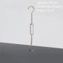 Multifunctional acrylic s hook transparent color s hook double head s hook s type plastic hook environmental protection display hook