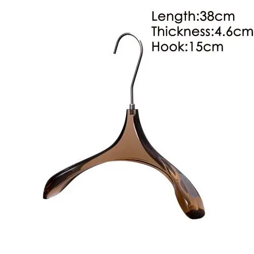 High-end clothing hangers custom white transparent acrylic hangers clothing display transparent crystal hangers can be customized High-end clothing hangers custom white transparent acrylic hangers clothing display transparent crystal hangers can be customized