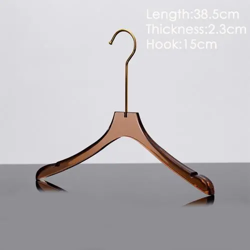Crystal transparent hanger clothing store women's clothing plastic acrylic seamless pants clip bridal shop shooting clothes hook customization Crystal transparent hanger clothing store women's clothing plastic acrylic seamless pants clip bridal shop shooting clothes hook customization