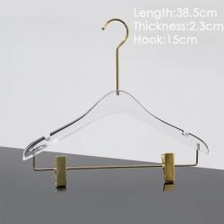 Clothing store transparent acrylic crystal hanger special non-slip hanger for wedding dress without trace hanger can be customized logo