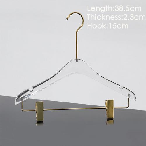 Clothing store transparent acrylic crystal hanger special non-slip hanger for wedding dress without trace hanger can be customized logo Clothing store transparent acrylic crystal hanger special non-slip hanger for wedding dress without trace hanger can be customized logo