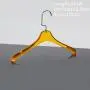 Transparent yellow acrylic crystal hanger plastic transparent hanger children clothes clothes hanger wholesale custom