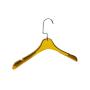 Transparent yellow acrylic crystal hanger plastic transparent hanger children clothes clothes hanger wholesale custom