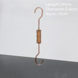 Multi-purpose S-shaped hook transparent brown crystal S-hook creative clothes hanger coat hook support customized processing