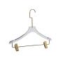 Factory direct sale crystal transparent garment hanger acrylic transparent color hanger pants clip high-end wedding dress hanger custom