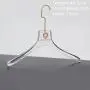 Transparent acrylic crystal high neck hanger plexiglass garment hanger acrylic seamless high-end hanger Transparent acrylic crystal high neck hanger plexiglass garment hanger acrylic seamless high-end hanger