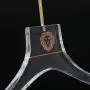 Transparent acrylic crystal high neck hanger plexiglass garment hanger acrylic seamless high-end hanger Transparent acrylic crystal high neck hanger plexiglass garment hanger acrylic seamless high-end hanger
