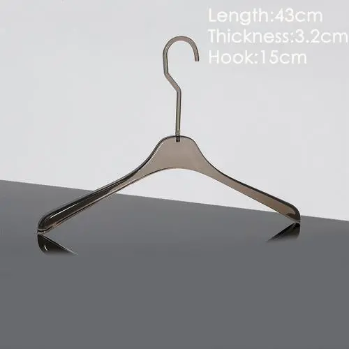 Factory wholesale custom acrylic hanger crystal clear black round head hanger clothing store clear crystal hanger Factory wholesale custom acrylic hanger crystal clear black round head hanger clothing store clear crystal hanger