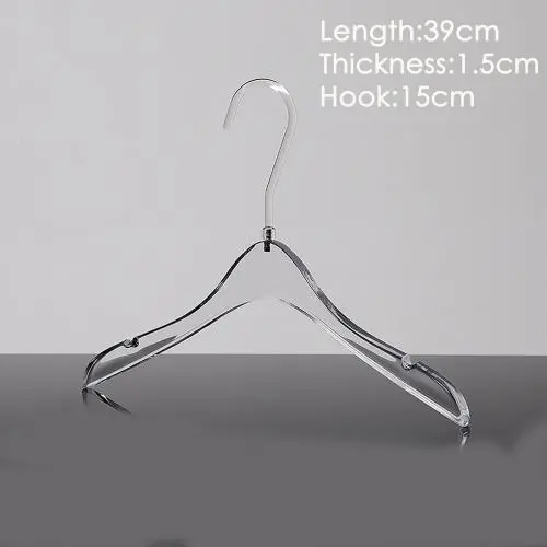 Customized high-end hotel hangers clothing store transparent hangers acrylic wedding hangers home crystal women's clothes hangers