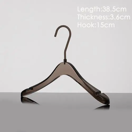 Clothing store transparent hanger acrylic wedding hanger home crystal high-end acrylic hanger stock Clothing store transparent hanger acrylic wedding hanger home crystal high-end acrylic hanger stock