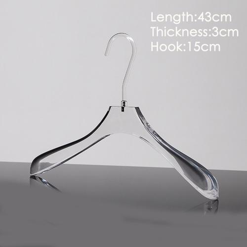 Acrylic transparent hanger wholesale clothing store plexiglass hanger hanger hanger custom high-end clothing store hanger