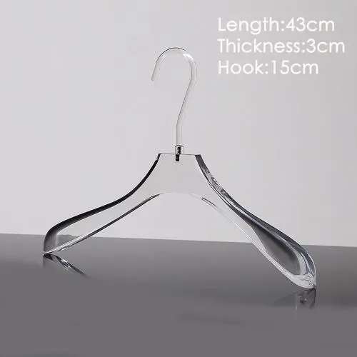 Acrylic transparent hanger wholesale clothing store plexiglass hanger hanger hanger custom high-end clothing store hanger Acrylic transparent hanger wholesale clothing store plexiglass hanger hanger hanger custom high-end clothing store hanger