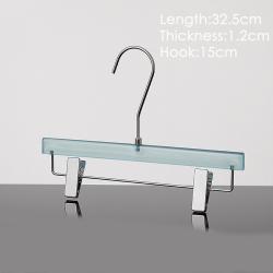 Pants rack clothing store transparent hanger acrylic pants rack household crystal women's clothing hanger custom high-end hotel pants rack