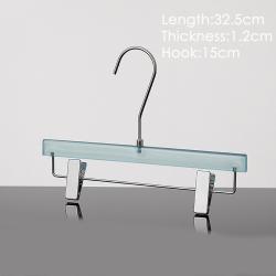 Pants rack clothing store transparent hanger acrylic pants rack household crystal women's clothing hanger custom high-end hotel pants rack