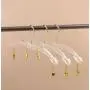 Acrylic underwear hanger clothing store transparent crystal hanger plexiglass bra rack inner hanger panty clip golden hook Acrylic underwear hanger clothing store transparent crystal hanger plexiglass bra rack inner hanger panty clip golden hook