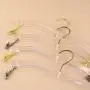 Acrylic underwear hanger clothing store transparent crystal hanger plexiglass bra rack inner hanger panty clip silver hook Acrylic underwear hanger clothing store transparent crystal hanger plexiglass bra rack inner hanger panty clip silver hook