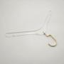 Luxury clear Acrylic Transparent Clothes hanger with clear plastic hangers gold hooks