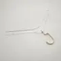 Luxury clear Acrylic Transparent Clothes hanger with clear plastic hangers gold hooks