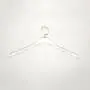 Luxury clear Acrylic Transparent Clothes hanger with clear plastic hangers gold hooks