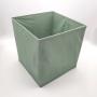 large capacity collapsible non woven cardboard drawer storage boxes with grommet non woven fabric Green Storage Box