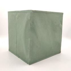 large capacity collapsible non woven cardboard drawer storage boxes with grommet non woven fabric Green Storage Box