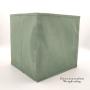 large capacity collapsible non woven cardboard drawer storage boxes with grommet non woven fabric Green Storage Box