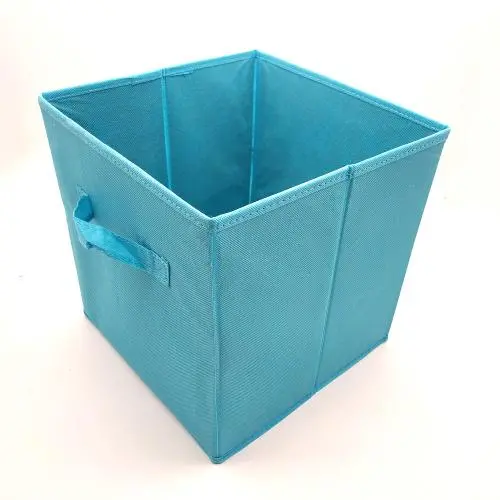 large capacity collapsible non woven cardboard drawer storage boxes with grommet non woven fabric Blue Storage Box large capacity collapsible non woven cardboard drawer storage boxes with grommet non woven fabric Blue Storage Box