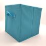 large capacity collapsible non woven cardboard drawer storage boxes with grommet non woven fabric Blue Storage Box