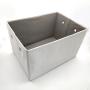 Premium large capacity collapsible non woven cardboard drawer storage boxes with grommet non woven fabric Grey Storage Box