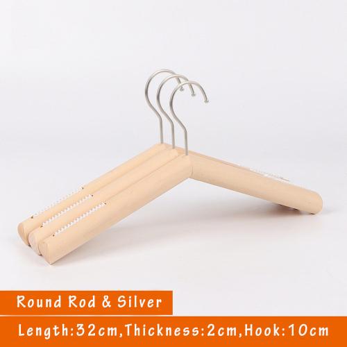 Unfinished Natural Solid Wooden Clothes Hangers Wood Suit Coat Jacket Hanger with Extra Smoothly Cut Notches and Bar - 360°Stronger Rotatable Hook,32cm 2cm thickness kid hanger, 3packs, with anti-slip silicone insert Unfinished Natural Solid Wooden Clothes Hangers Wood Suit Coat Jacket Hanger with Extra Smoothly Cut Notches and Bar - 360°Stronger Rotatable Hook,32cm 2cm thickness kid hanger, 3packs, with anti-slip silicone insert