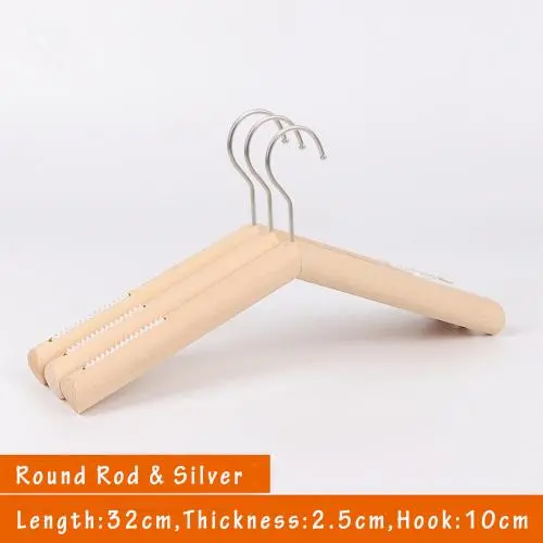 Unfinished Natural Solid Wooden Clothes Hangers Wood Suit Coat Jacket Hanger with Extra Smoothly Cut Notches and Bar - 360°Stronger Rotatable Hook,32cm 2.5cm thickness kid hanger, 3packs, with anti-slip silicone insert Unfinished Natural Solid Wooden Clothes Hangers Wood Suit Coat Jacket Hanger with Extra Smoothly Cut Notches and Bar - 360°Stronger Rotatable Hook,32cm 2.5cm thickness kid hanger, 3packs, with anti-slip silicone insert