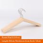 Unfinished Natural Solid Wooden Clothes Hangers Wood Suit Coat Jacket Hanger with Extra Smoothly Cut Notches and Bar - 360°Stronger Rotatable Hook,38cm 2cm thickness Lady Women hanger, 3packs, with anti-slip silicone insert Unfinished Natural Solid Wooden Clothes Hangers Wood Suit Coat Jacket Hanger with Extra Smoothly Cut Notches and Bar - 360°Stronger Rotatable Hook,38cm 2cm thickness Lady Women hanger, 3packs, with anti-slip silicone insert