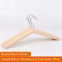 Unfinished Natural Solid Wooden Clothes Hangers Wood Suit Coat Jacket Hanger with Extra Smoothly Cut Notches and Bar - 360°Stronger Rotatable Hook,38cm 2.5cm thickness lady women hanger, 3packs Unfinished Natural Solid Wooden Clothes Hangers Wood Suit Coat Jacket Hanger with Extra Smoothly Cut Notches and Bar - 360°Stronger Rotatable Hook,38cm 2.5cm thickness lady women hanger, 3packs