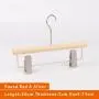 Unfinished Natural Solid Wooden Clothes Hangers Wood Pants Skirt Hanger with Stainless Steel Clips and Bar - 360°Stronger Rotatable Hook,26cm 2cm thickness kid Pants hanger, 1packs Unfinished Natural Solid Wooden Clothes Hangers Wood Pants Skirt Hanger with Stainless Steel Clips and Bar - 360°Stronger Rotatable Hook,26cm 2cm thickness kid Pants hanger, 1packs