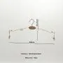 Space Saving Aluminum Hangers Aluminum Alloy Lady and Children Clothes Hanging Dry And Wet Clothes Support Household Clothes Hangers with Clip Shirt Hangers ( Color : Golden, Size : 29x23.5cm )