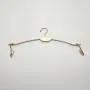 Space Saving Aluminum Hangers Aluminum Alloy Lady and Children Clothes Hanging Dry And Wet Clothes Support Household Clothes Hangers with Clip Shirt Hangers ( Color : Golden, Size : 29x23.5cm )