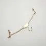 Space Saving Aluminum Hangers Aluminum Alloy Lady and Children Clothes Hanging Dry And Wet Clothes Support Household Clothes Hangers with Clip Shirt Hangers ( Color : Golden, Size : 29x23.5cm )