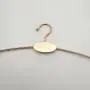 Space Saving Aluminum Hangers Aluminum Alloy Lady and Children Clothes Hanging Dry And Wet Clothes Support Household Clothes Hangers with Clip Shirt Hangers ( Color : Golden, Size : 29x23.5cm )