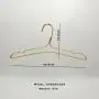 Space Saving Aluminum Hangers Aluminum Alloy Adult Clothes Hanging Dry And Wet Triangle Clothes Support Household Clothes Hangers Pants Hangers ( Color : Gold, Size : 42.5x19.5cm )