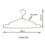 High Quality Hexagon Aluminum Alloy Hangers,  Copper Aluminum Heavy Duty Wire Clothes Hangers