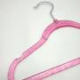 Plastic Hangers Light-Weight Clothes Hangers with silver sparkle star pink for kid