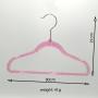 Plastic Hangers Light-Weight Clothes Hangers with silver sparkle star pink for kid