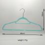 Plastic Hangers Light-Weight Clothes Hangers with skyblue for adult