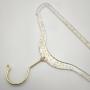Plastic Hangers Light-Weight Clothes Hangers with golden sparkle star transparent base for kid